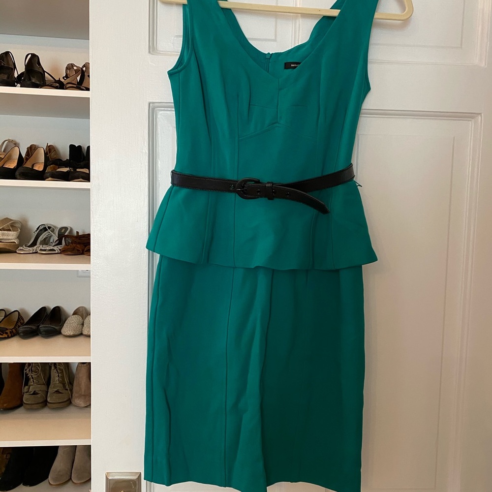 Nanette Lepore Green Peplum Dress